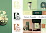 create a luxury coffee brand identity and packaging design